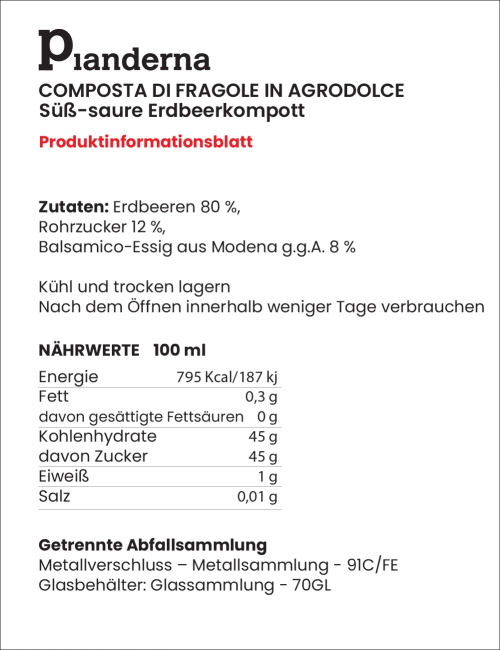Süßsaure Erdbeerkompote
