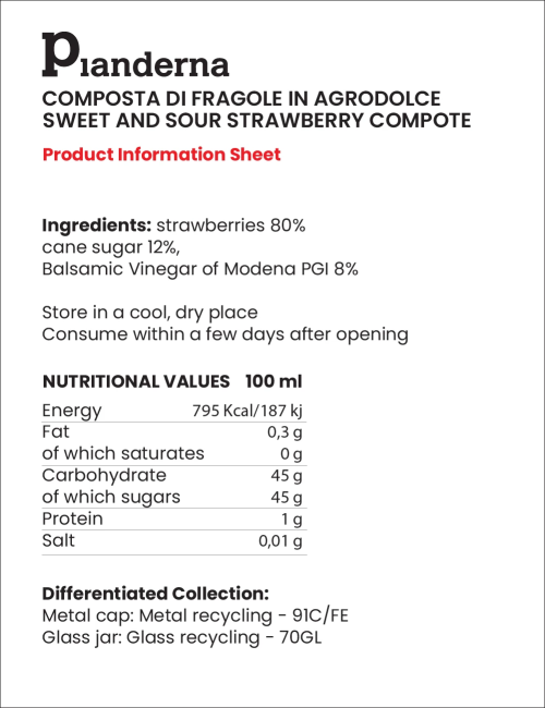 Compote de fraises aigre-douce